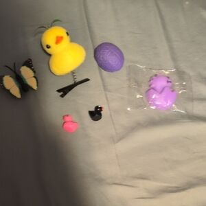 Colorful Toy Set with Chick and Butterfly